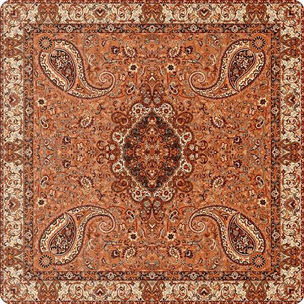 Brown Termeh Tablecloth | handmade Tablecloth design | Iranian Termeh | Persian crafts