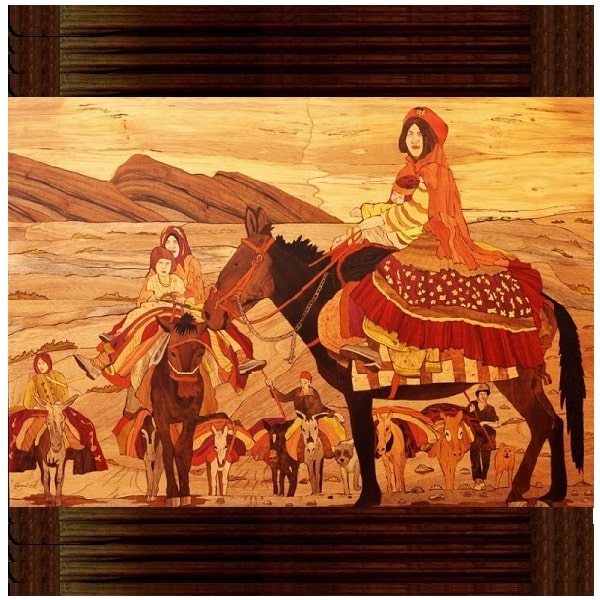 Persian Wood Inlay Work | Iranian Moaragh Code151-11-0