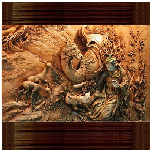 تابلو منبت کاری کد 164-11-0 | هنر منبت کاری در ایران | صنایع دستی ایران