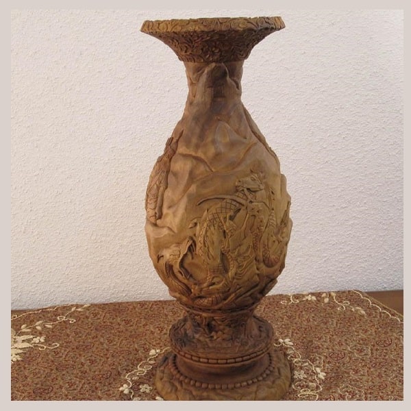 Brown Monabat Vase | handmade Vase design | Iranian Monabat | Persian crafts