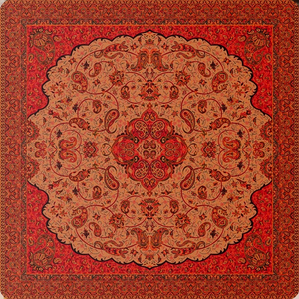 Red Termeh Tablecloth | handmade Tablecloth design | Iranian Termeh | Persian crafts