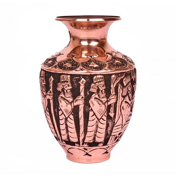 Isfahan Ghalamzani | Persian Metal Engraving Ghalamzani Vase Code194-10-2