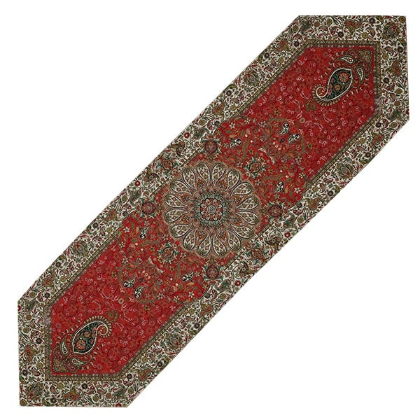 Red Termeh Table-Runner | handmade Table-Runner design | Iranian Termeh | Persian crafts