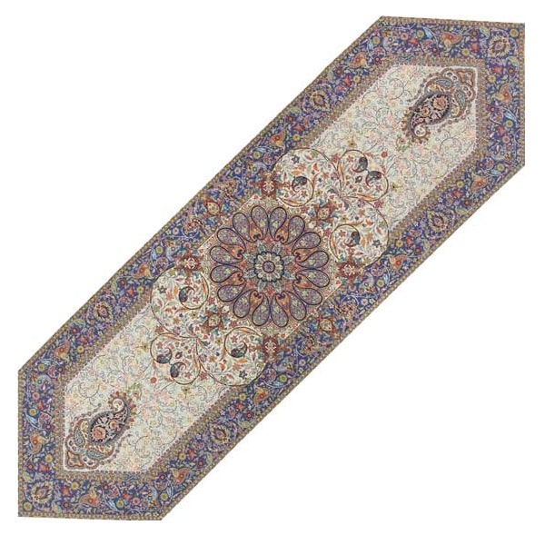 Purple Termeh Table-Runner | handmade Table-Runner design | Iranian Termeh | Persian crafts