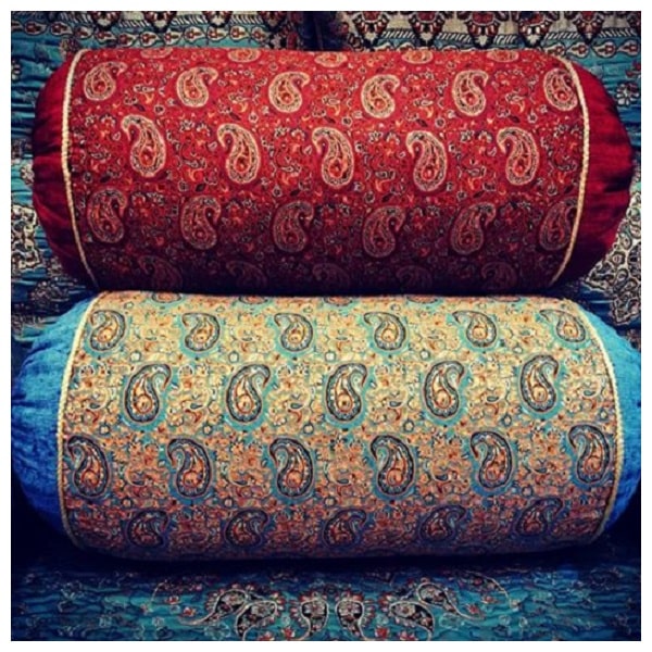 Red Termeh Pillow Cover | handmade Pillow Cover design | Iranian Termeh | Persian crafts