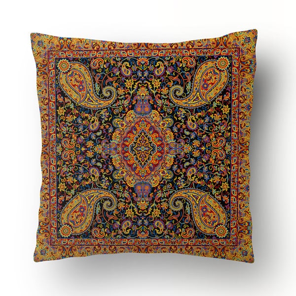 Purple Termeh Pillow Cover | handmade Pillow Cover design | Iranian Termeh | Persian crafts