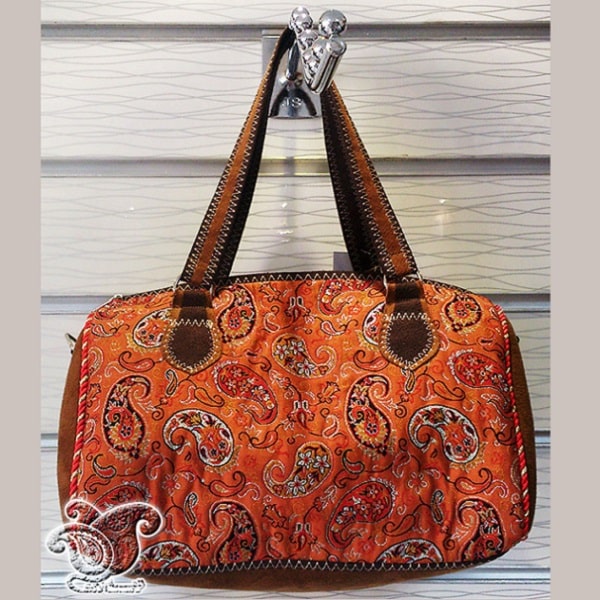 Orange Termeh Bag | handmade Bag design | Iranian Termeh | Persian crafts