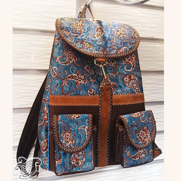 Blue Termeh Bag | handmade Bag design | Iranian Termeh | Persian crafts