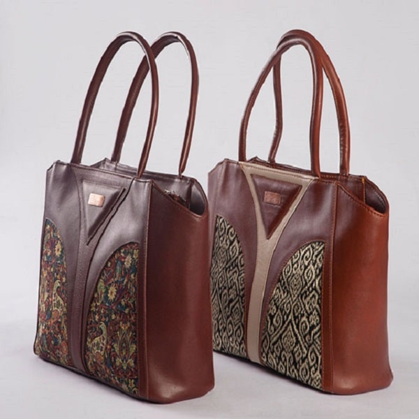Brown Termeh Bag | handmade Bag design | Iranian Termeh | Persian crafts