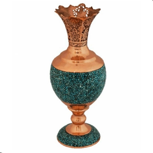 Mashhad Gemstone | Persian Neyshabur Turquoise Candle Holder Code53-2-4
