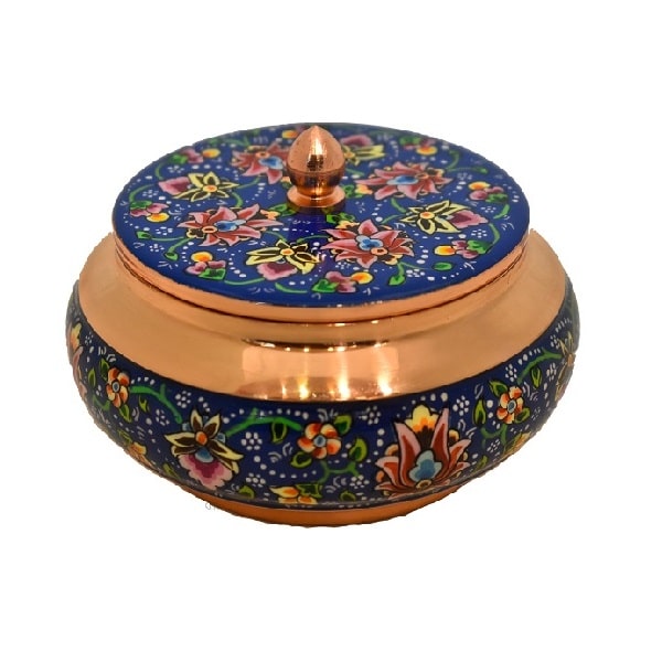 Persian Painted Copper | Persian Sugar Bowl Code66-2-3
