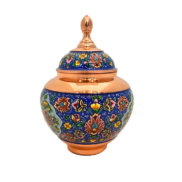 Persian Painted Copper | Persian Sugar Bowl Code66-2-0