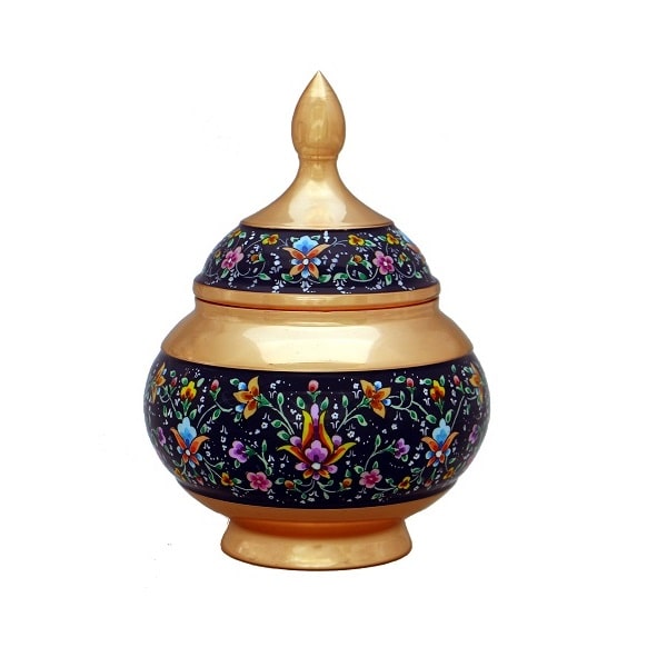 Persian Painted Copper | Persian Sugar Bowl Code66-7-0