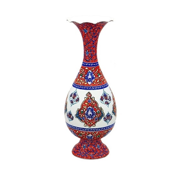 Isfahan Minakari Vase | Persian Enameling Art Code70-10-0