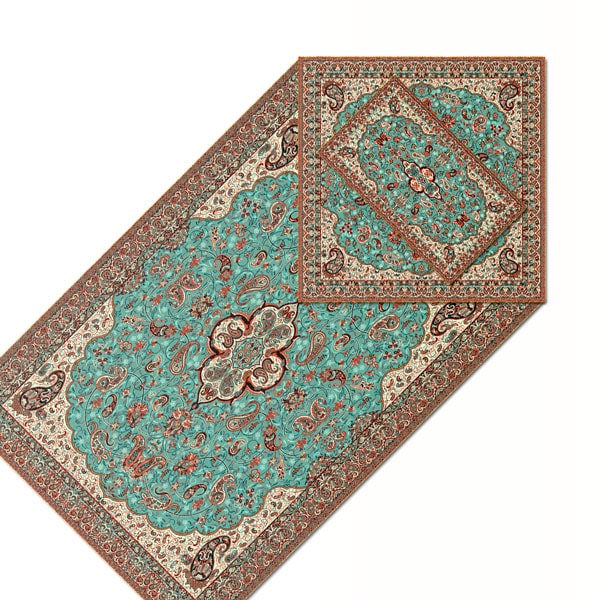 Yazd Termeh | Persian Fabric | Persian Termeh Prayer Mat Code8-2-0