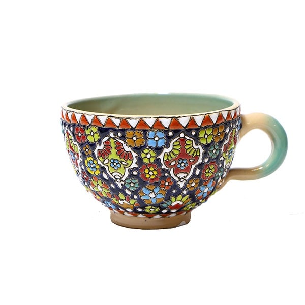 Blue Pottery Glass | handmade Glass design | Iranian Pottery | Persian crafts