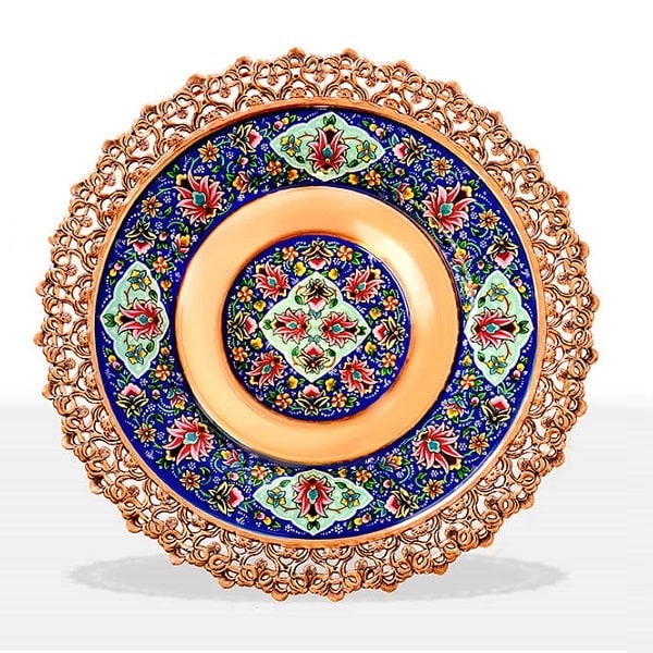 Persian Painted Copper | Persian Plate Code94-2-0