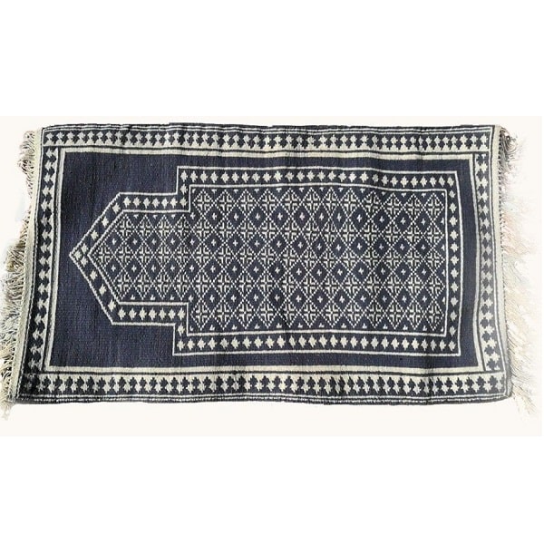 Blue Ziloo Prayer Mat | Iranian Prayer Mat | traditional handmade Prayer Mat | Persian handprinted
