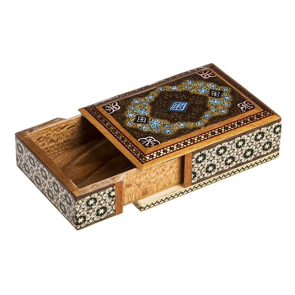 Black Khatam kari Box | Iranian Box | traditional handmade Box | Persian handprinted
