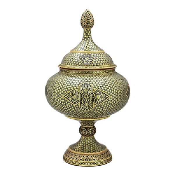 Khatam kari Pedestal Dish Code334-9-0