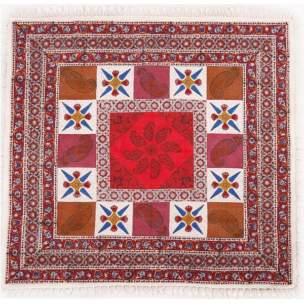 Isfahan Ghalamkari Tablecloth | Persian Calico Code359-8-0