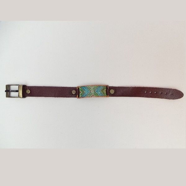 Green Minakari Bracelet | handmade Bracelet design | Iranian Minakari | Persian crafts