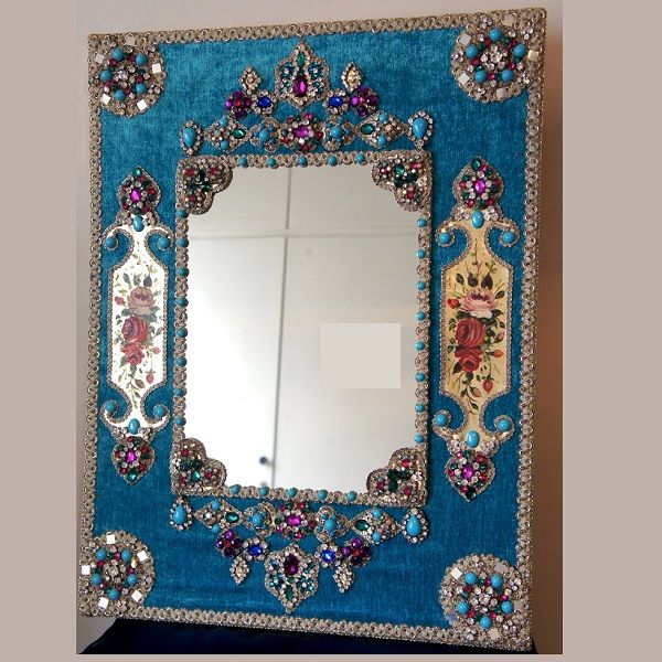 Mashhad Gemstone | Persian Neyshabur Turquoise Frame Code388-2-0