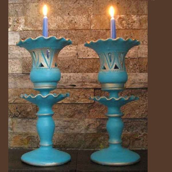 Pottery Candle Holder Code397-2-0