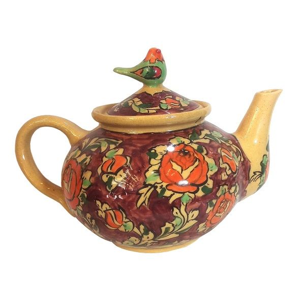 Brown Pottery Tea-Pot | handmade Tea-Pot design | Iranian Pottery | Persian crafts