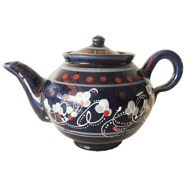Blue Pottery Tea-Pot | handmade Tea-Pot design | Iranian Pottery | Persian crafts