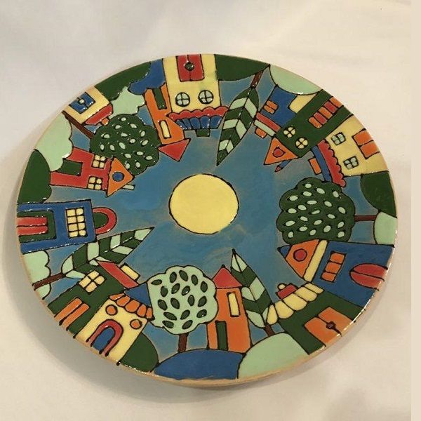 Pottery Plate Code422-2-2