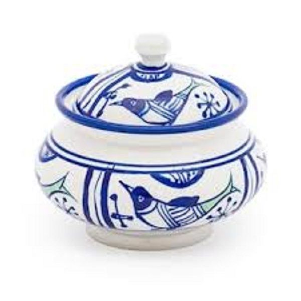 Iranian Pottery Sugar Bowl Code425-2-0