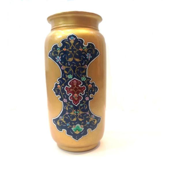 گلدان سفالی رنگی کد 454-2-0 | هنر سفالگری در ایران | صنایع دستی ایران