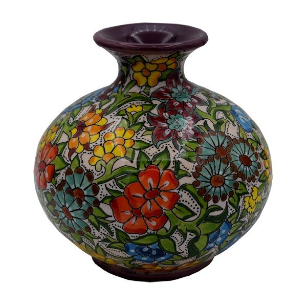 Yellow Pottery Vase | handmade Vase design | Iranian Pottery | Persian crafts
