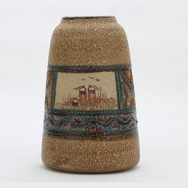 Meybod Lalejin Kalporgan Pottery | Iranian Pottery Vase Code460-11-2