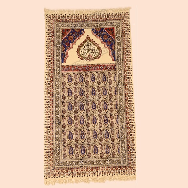 Isfahan Ghalamkari Prayer Mat | Persian Calico Code506-3-0