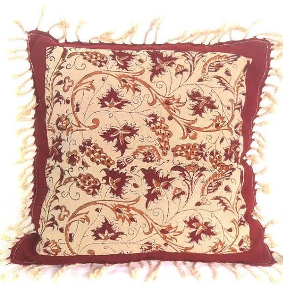 Isfahan Ghalamkari Pillow Cover | Persian Calico Code512-10-0