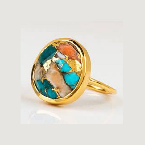 Mashhad Gemstone | Iranian Neyshabur Turquoise Ring Code530-2-0