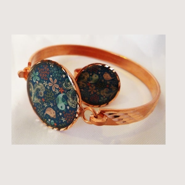 Iranian Painted Copper | Iranian Bracelet Code535-2-0