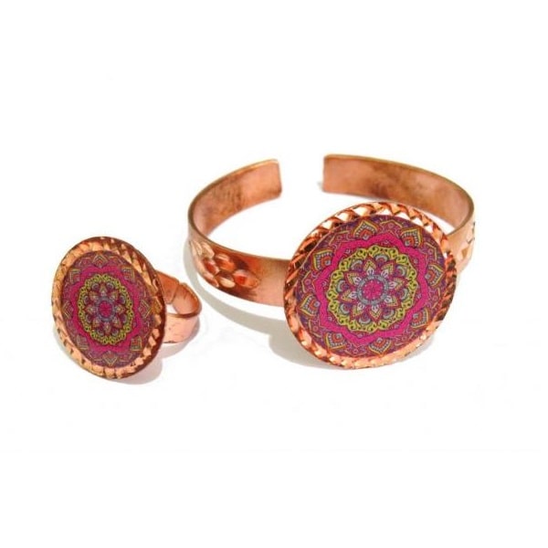 Iranian Painted Copper | Iranian Bracelet Code537-8-0
