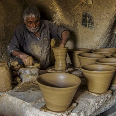 کارگاه سفال لالجین همدان | جاذبه گردشگری لالجین ایران