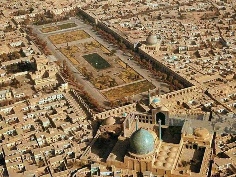 Naqshe Jahan Square From Above | Iran Isfahan Tourist Attractions