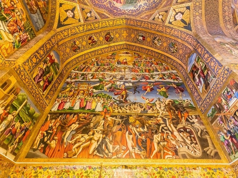 Isfahan Vank Cathedral Painting | Iran Isfahan Tourist Attractions