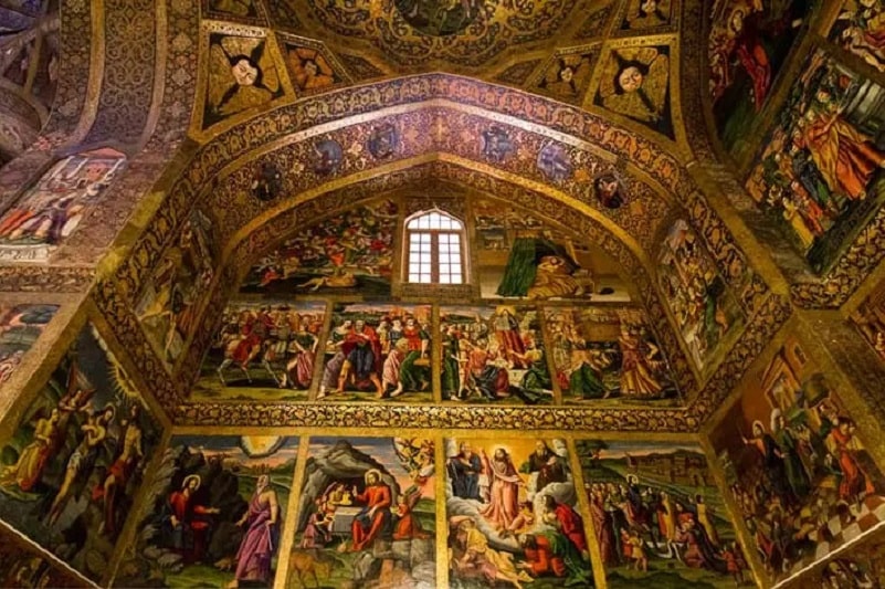 Isfahan Vank-Cathedral Painting | Iran Isfahan Tourist Attractions