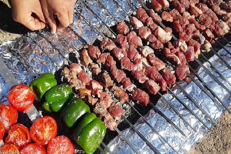 Kurdish Food Kebab | What to eat in Marivan Iran