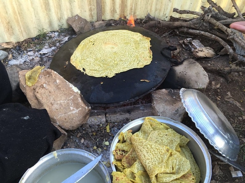 Kurdish Food Shelkine Bread | What to eat in Marivan Iran