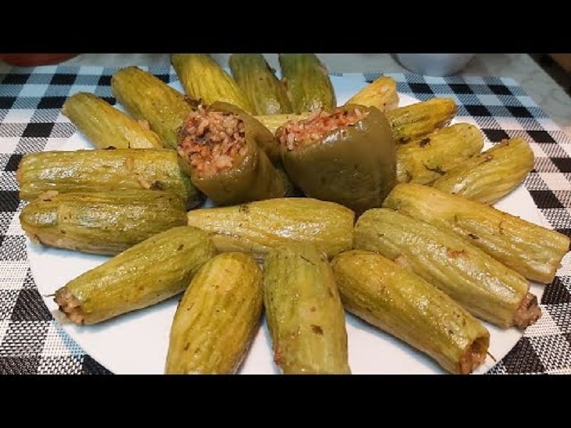 Kurdish Food Zucchini Dolma | What to eat in Marivan Iran