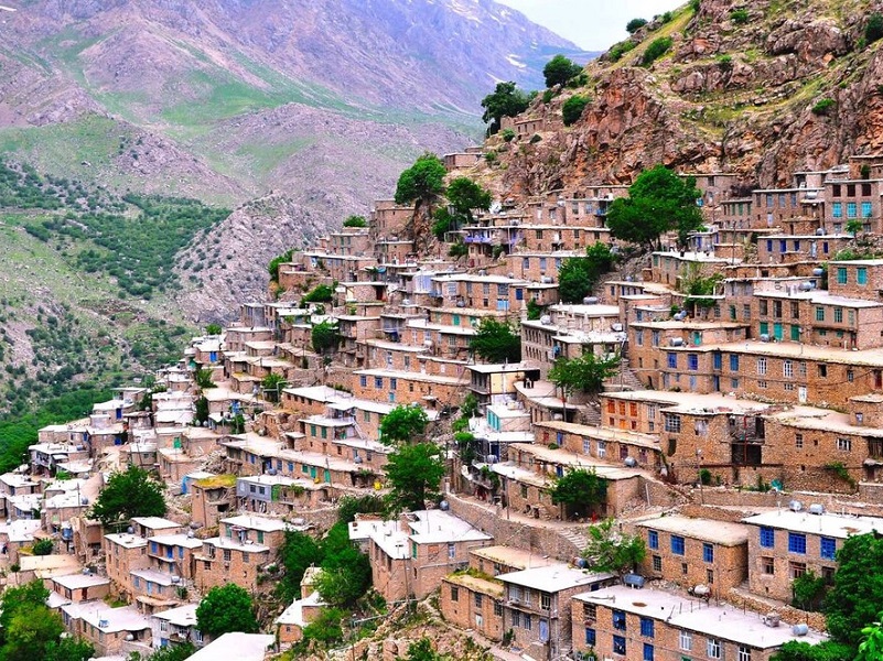 Fertile Lands Covered with Trees in Uraman Village | Marivan Iran Tourist Attractions