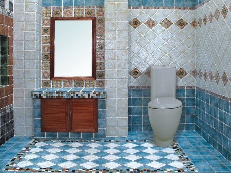 Persian Bathroom Floor Tiles | Ceramic & Tile Companies of Meybod Iran