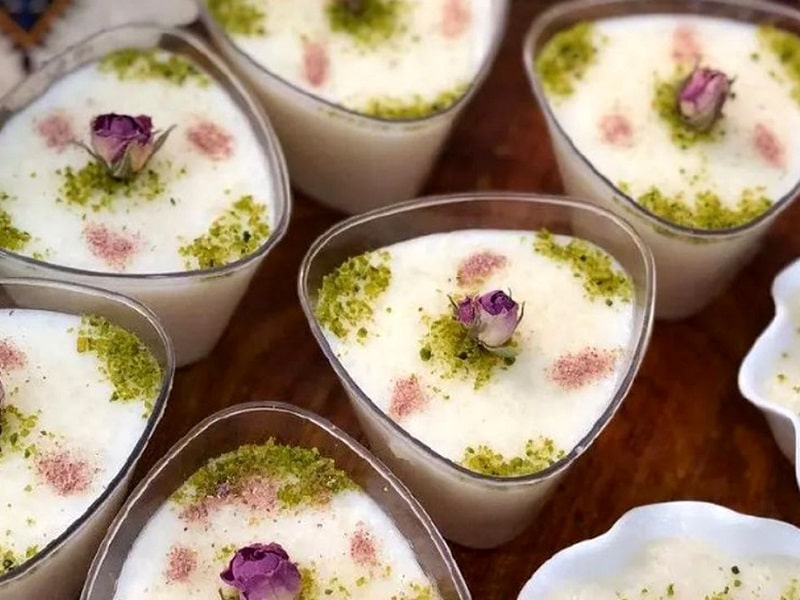 Popular Persian Pastry | Rice Pudding Iranian Dessert